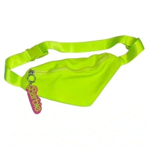Barbie Fanny Pack Barbie the Movie Costume Halloween Hlighter Yellow/F Green - Picture 2 of 4